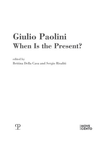 9788859622727-Giulio Paolini. When is the present?.