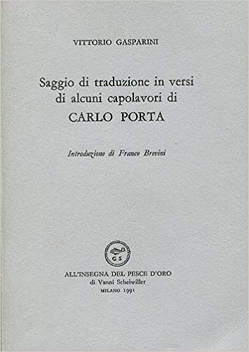 9788844411725-Saggio di traduzione in versi di alcuni capolavori di Carlo Porta.