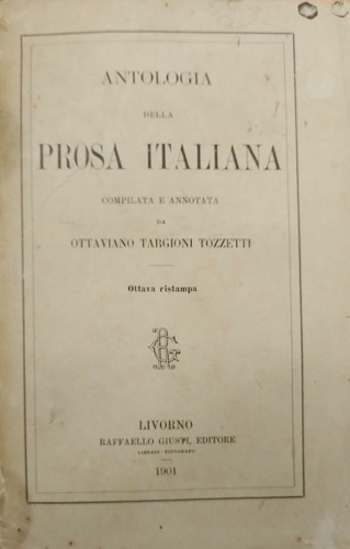 Antologia della prosa italiana.