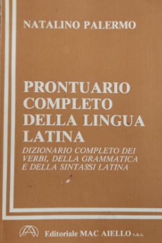 Prontuario completo della lingua latina.