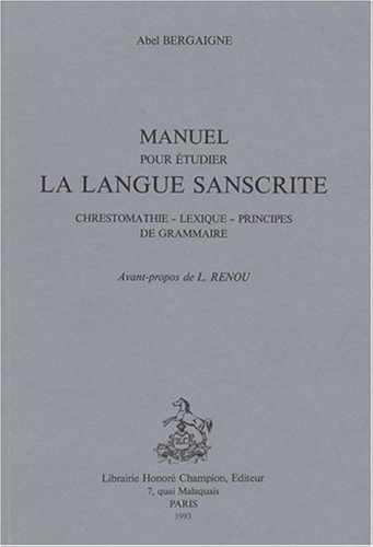 9782852031227-Manuel pour etudier la langue sanscrite. Chrestomathie, lexique, principes de gr