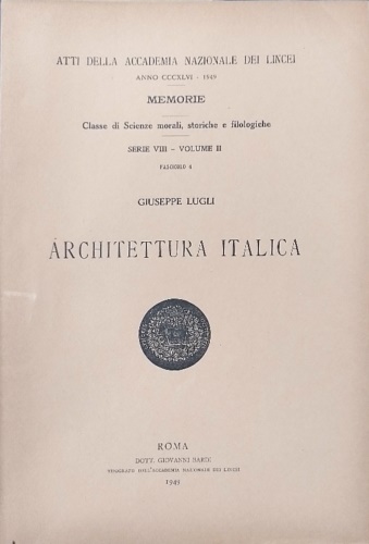 Architettura italica.