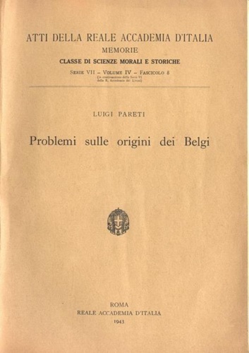 Problemi sulle origini dei Belgi.