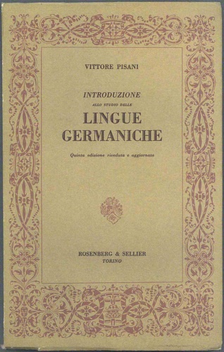 Introduzione allo studio delle lingue germaniche.
