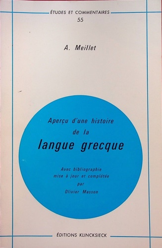 9782252017937-Aperçu d'une histoire de la langue grecque.