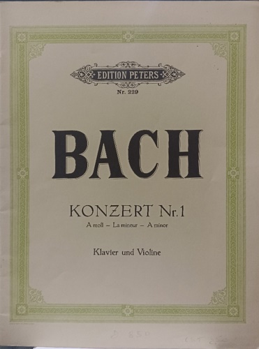 Konzert, Nr.1. La minore. Klavier und violine.