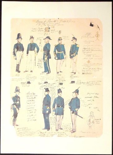 Le uniformi dei finanzieri di Quinto Cenni.