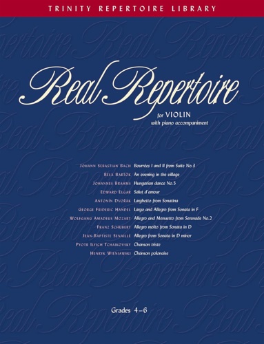 9780571521555-Real Repertorire for Violin. (Piano accompaniment).