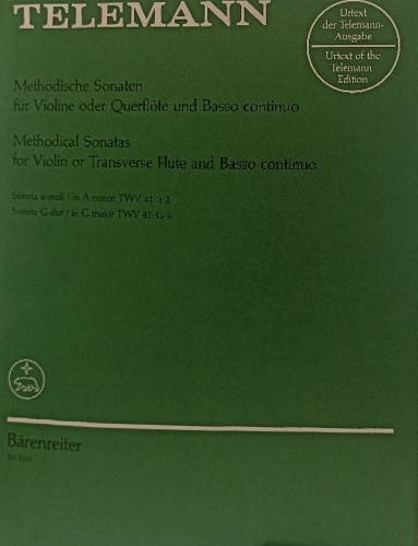 Methodical Sonatas for Violin or Transverse Flute and Basso Continuo. III. Sonat