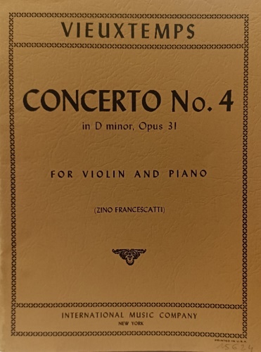 Concerto No. 4 in D minor, Opus 31.