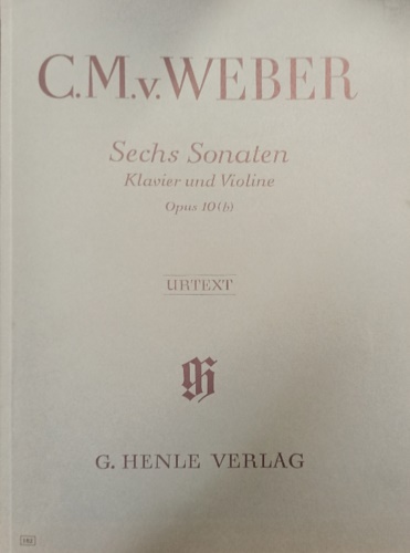 Sechs sonaten fur klavier und violine. Opus 10(b).