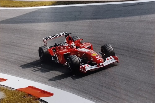 Michael Schumacher Ferrari F2002. GP Monza 2002. Original Photo Paper.