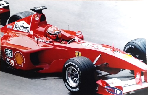 Michael Schumacher Ferrari F1 2000. GP Montecarlo 2000. Original Photo Paper.