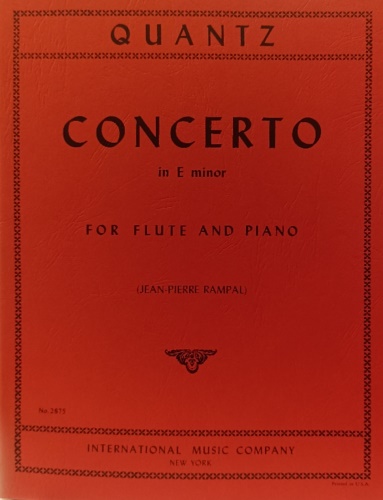 Concerto in E minor for Flute and Piano.