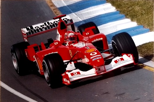 Michael Schumacher Ferrari F1 2003 GA.  Original Photo Paper.