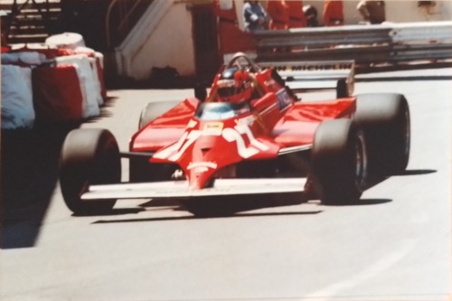 Gilles Villeneuve. Ferrari Original Photo Paper.