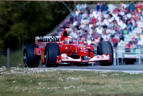 Michael Schumacher Ferrari F2002 GP Imola.  Original Photo Paper.