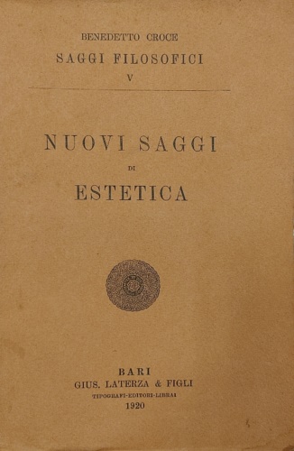 Nuovi saggi di Estetica.