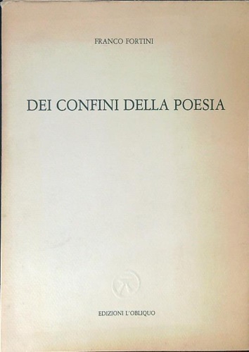 Dei confini della poesia.