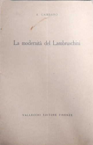 La modernità del Lambruschini.