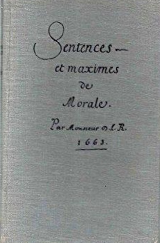 Reflexions ou sentences et maximes morales