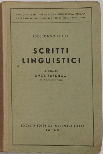 Scritti linguistici.