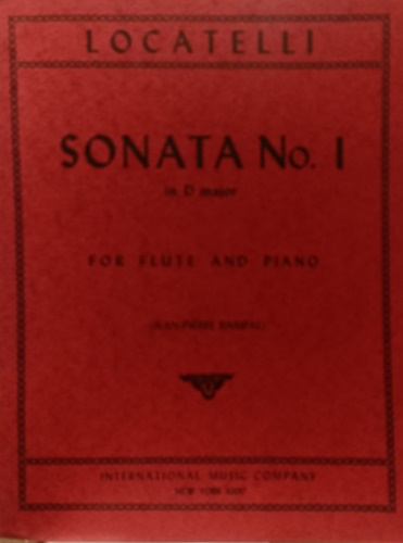 Sonata No. 1 in D major. For flute and piano.