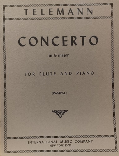 Concerto in G major for Flute and Piano.