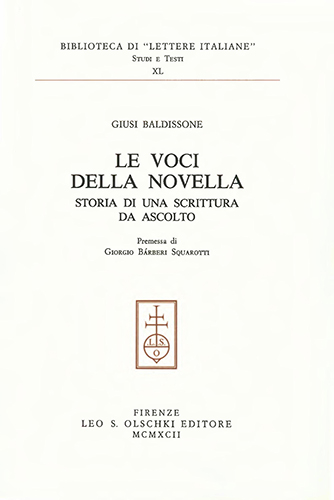 9788822239389-Le voci della novella. Storia di una scrittura d'ascolto.