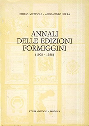 9788870000399-Annali delle edizioni Formiggini (1908-1938).