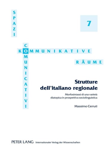 9783631596012-Strutture dell'italiano regionale: Morfosintassi di una varietà diatopica in pro