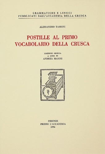 Postille al primo Vocabolario della Crusca.