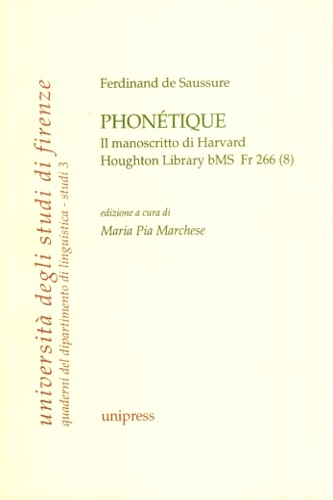 9788880980100-Phonétique. Il manoscritto di Harvard.