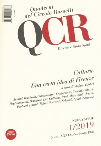 9788869955686-Cultura. Una certa idea di Firenze.