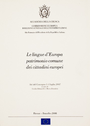 9789279090608-Le lingue d'Europa patrimonio comune dei cittadini europei.