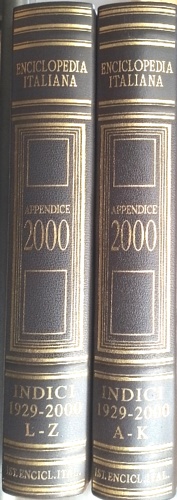 Appendice 2000 dell'Enciclopedia Italiana. Indici 1929-2000.