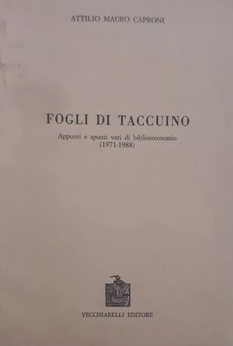 Fogli di taccuino.