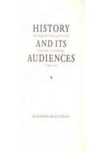 9780521000239-History and its Audiences.