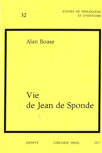 Vie de Jean de Sponde.