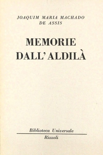 Memorie dell'aldilà.