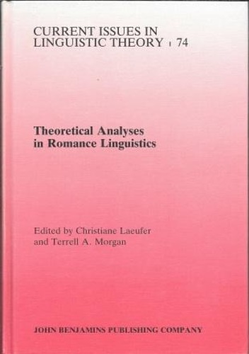 9781556191305-Theoretical Analyses in Romance Linguistics.