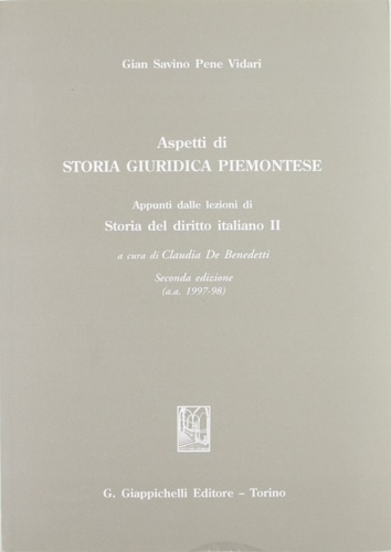 9788834871522-Aspetti di storia giuridica piemontese.