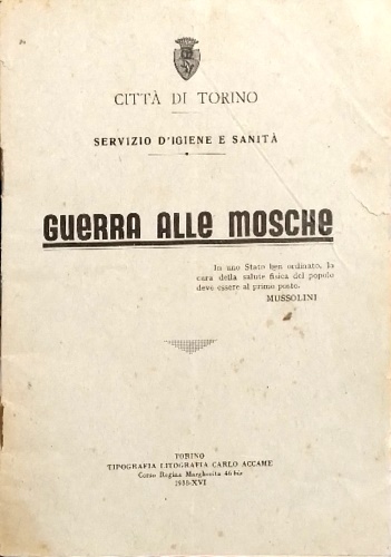 Guerra alle mosche.