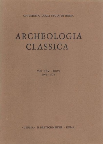 9788870620191-Archeologia classica. Volumi XXV - XXVI, 1973-1974. Volume in onore di Margherit