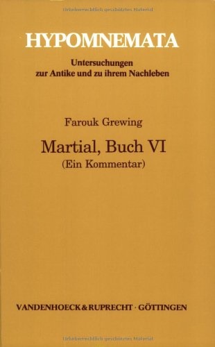 9783525252123-Martial, Buch VI: Ein Kommentar.