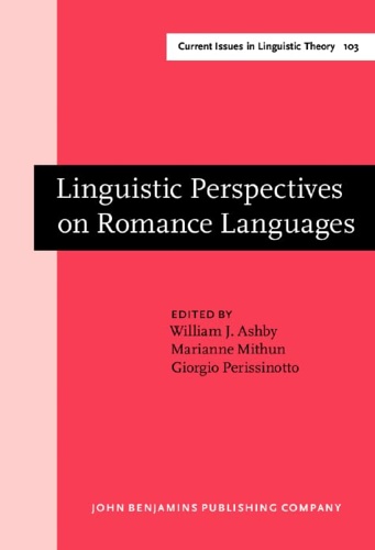 9789027236050-Linguistic perspectives on the Romance Languages.