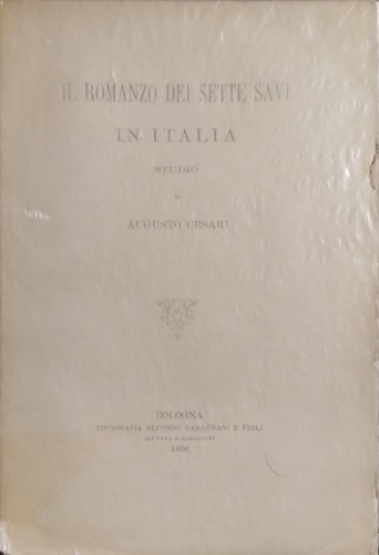 Il romanzo dei sette savi. Studio.