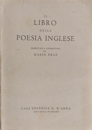 Il libro della poesia inglese.