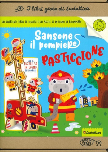 9791280747235-Sansone il pompiere pasticcione. Ediz. a colori. Con puzzle in legno tridimensio