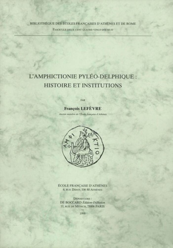 9782869580954-L’Amphictionie pyléo-delphique. Histoire et institutions.